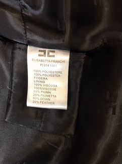 Elisabetta franchi пуховик