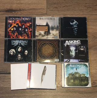 CD диски Asking Alexandria, BVB, bmth И другие