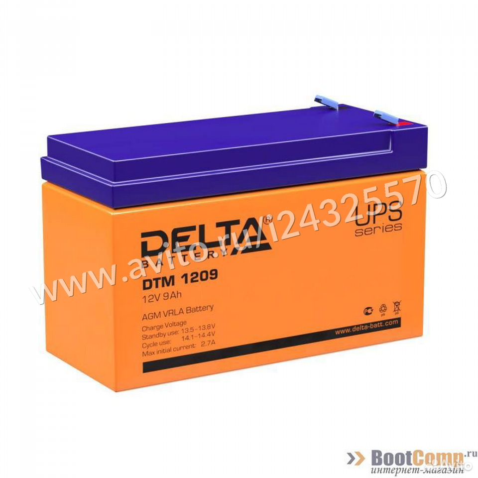 84012410120  Аккумуляторная батарея Delta DTM 1209 