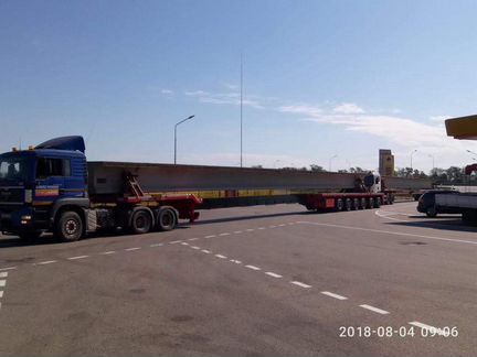Перевозка мостовых балок, лопастей ветрогенератора