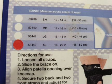 Бандаж наколенный новый