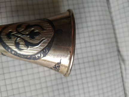 Серебряный бокал в коробке 875 пр