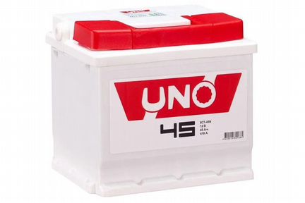 Аккумулятор автомобильный UNO 45Ач прямая поляр