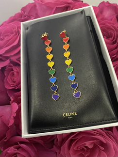 Серьги Celine, комплект с чеком
