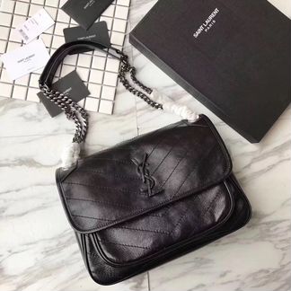 Сумка Saint Laurent чёрная люкс