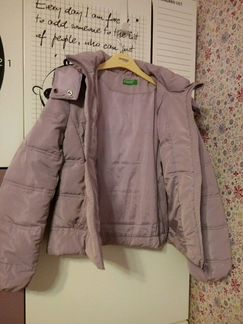 Куртка, шапка и перчатки benetton