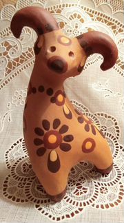 Большая игрушка-свистулька баран, СССР