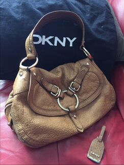 Стильная сумка dkny оригинал, нат кожа