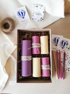 Свечи из натуральной медовой вощины