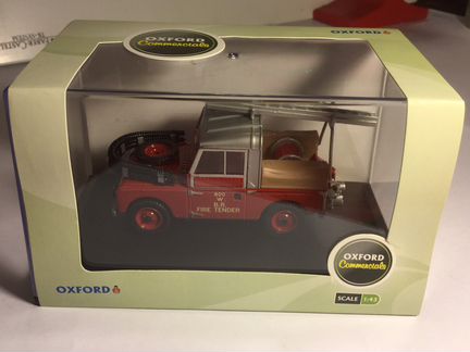 Land Rover Ленд Ровер пожарный Oxford 1:43