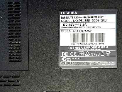 Ноутбук Toshiba Satellite L300 110 System Unit Pslboe-014012ru Цена