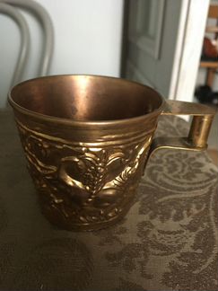 Антикварная медная чаша