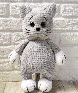 Вязаная игрушка на заказ (Кот). Амигуруми/плюш