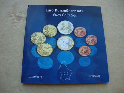 Люксембург 2002 2003 наборы евро Буклет 4 шт