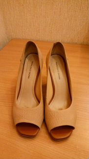 Туфли бежевые кожаные р.36