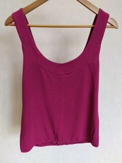 Малиновый топ с камнями, р. 44