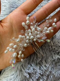 Коробочка для колец + свадебный гребень