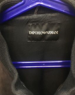 Куртка кожа Emporio Armani