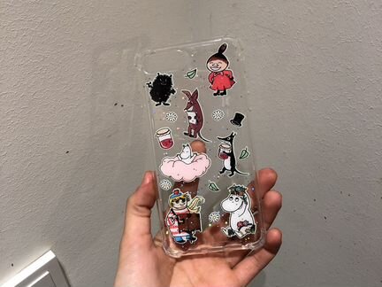 Чехол на iPhone 7 8 plus с муми троллями