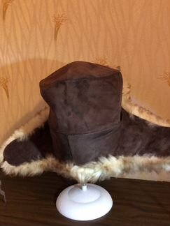 Шапка замша овчина, конец 70-х