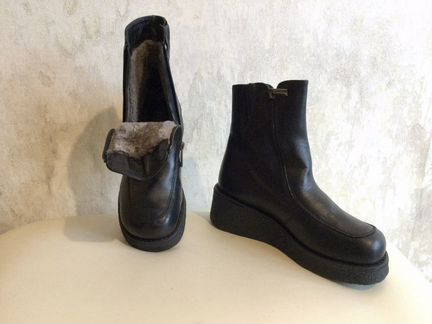 Ботинки зимние, женские, 37 размер, натуральная ко