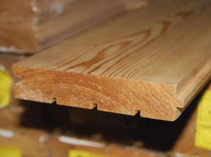 Доска пола из лиственницы 28 х 120 х 200см