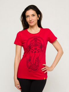 Футболка женская Ganesha YogaDress (0,3 кг, S (44), красный)
