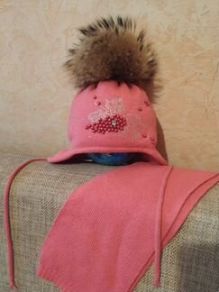 Комплект шапка, шарф