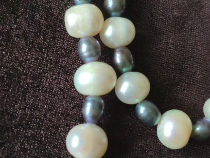 Бусы и браслет из жемчуга