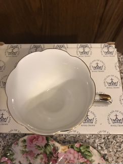 Чайная пара porcelain OF england royal crown