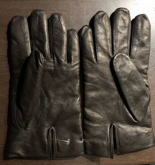 Мужские кожаные перчатки (новые) L