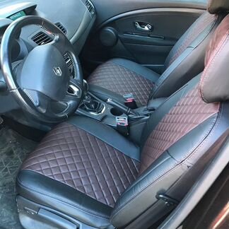 Модельные чехлы Рено Сандеро из экокожи