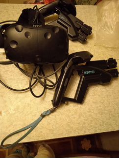 Kat VR htc vive, контроллеры с насадками и очки ви