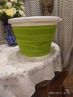 Силиконовое складное ведро