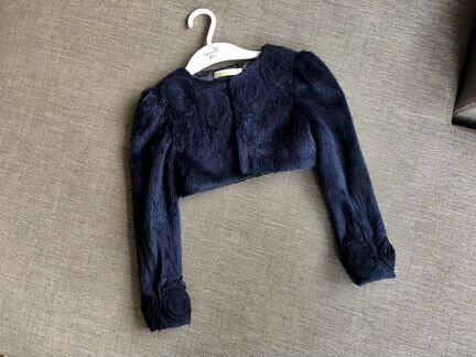 Болеро (накидка) темно-синяя 5 лет (polin city)