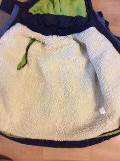 Куртка зимняя с овечьей подстежкой р 128