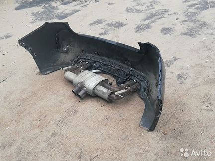 Бампер с глушитель BMW X6 F16 X6M F86