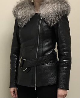 Куртка кожаная зимняя Albertini collezione