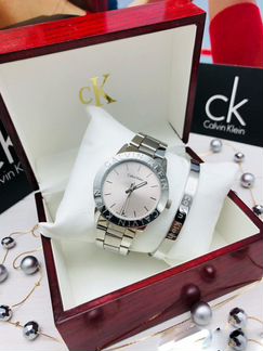 Жен набор Calvin Klein часы + браслет новый