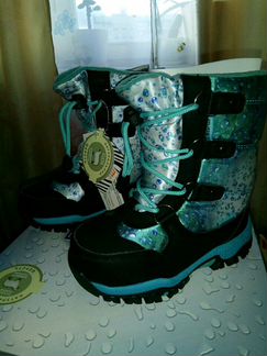 Новые сапоги Зебра зима р.27 (17.5 см.)