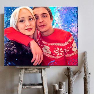 Печать на холсте, портрет