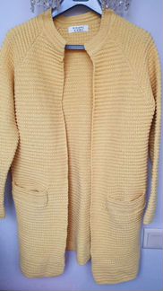 Вязаный длинный кардиган