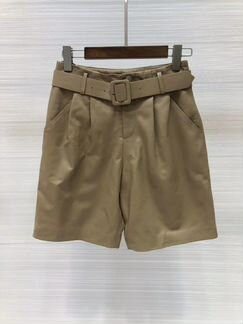 Шорты кожаные Saint Laurent