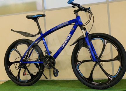 Велосипед Dinos на литье (черно-синий)