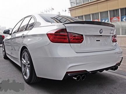 Диффузор bmw f30 M Performance под М4 выхлоп 2+2