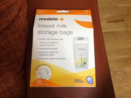 Пакеты для хранения грудного молока medela