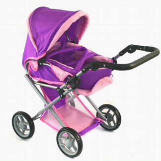 Коляска для куклы с сумкой переноской 9346