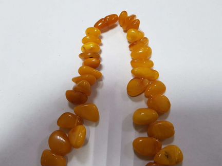 Янтарные бусы. Бусы. Янтарь