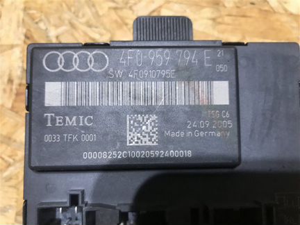 Блок управления двери задний правый Audi A6 C6 AUK