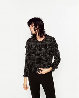 Твидовый топ Zara